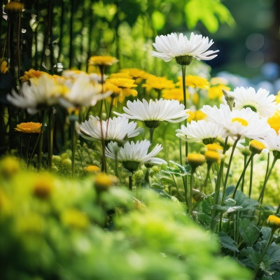 Beautiful garden landscape